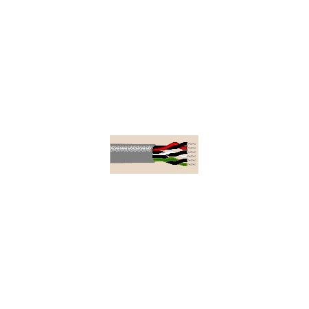 Belden Multi-Conductor Cable, AWM, 20 AWG, 6 C, Chrome, PVC, Stranded, 300V AC, Indoor, 1000 ft 9750 0601000